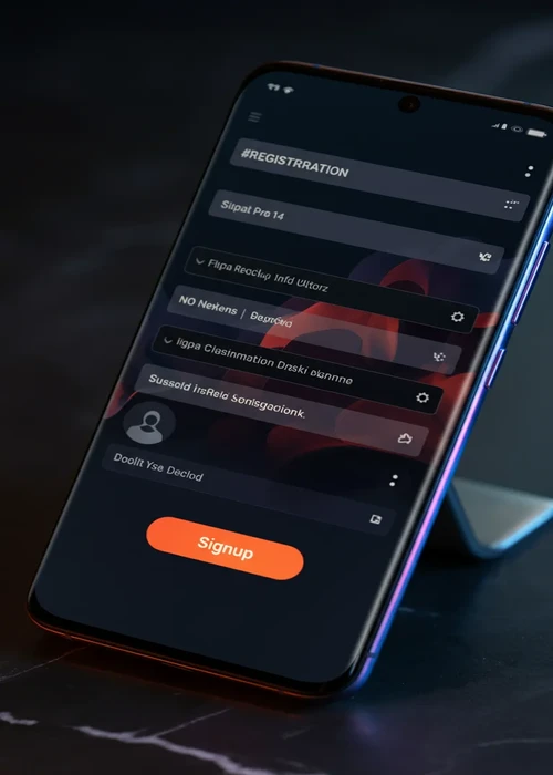 Secure online registration form for Golden Mister Casino, showing fields for user details and verification with an encrypted padlock icon, highlighting player data protection.